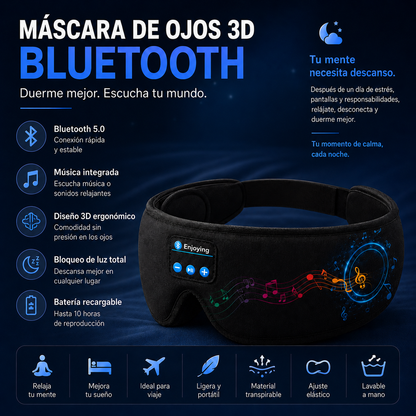 Máscara 3D Bluetooth