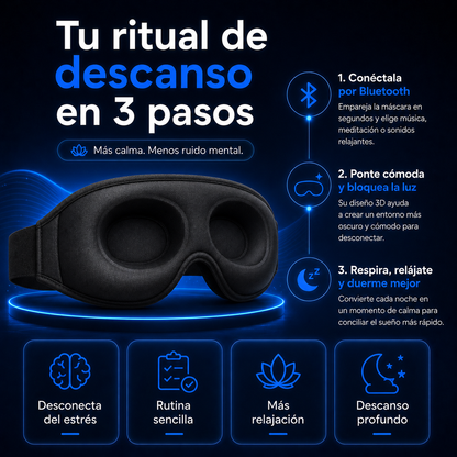 Máscara 3D Bluetooth