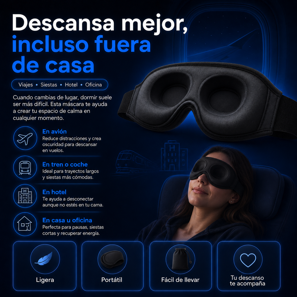 Máscara 3D Bluetooth
