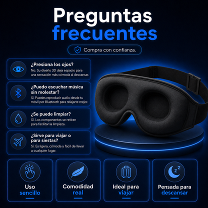 Máscara 3D Bluetooth